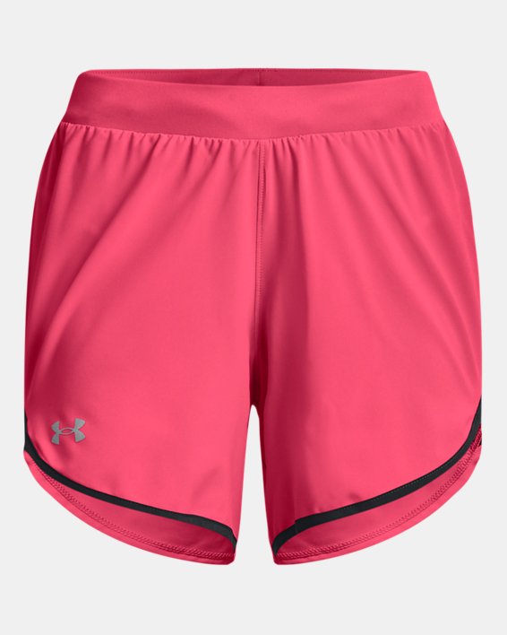 Women's UA Fly-By Elite 5'' Shorts, Pink, pdpMainDesktop image number 7